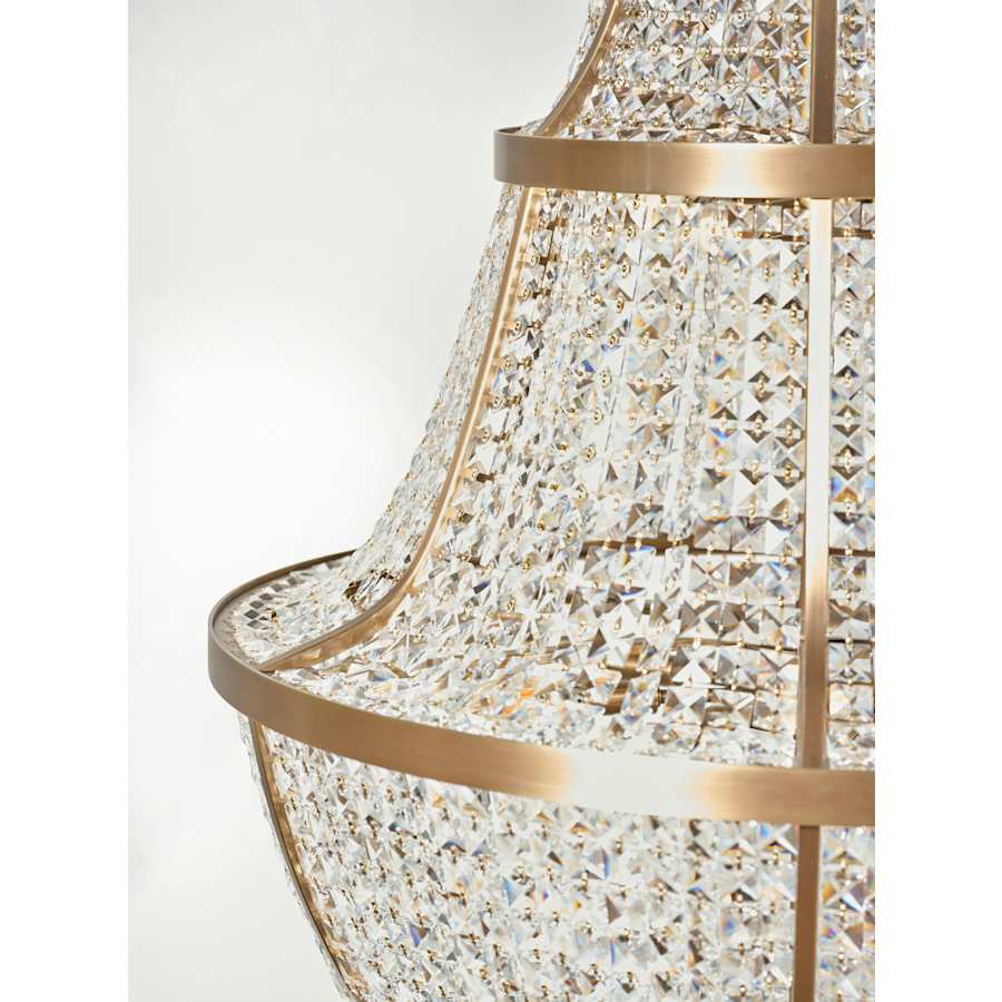 Varaluz Crystal Baller 12 Light 30" Wide Crystal Empire Chandelier