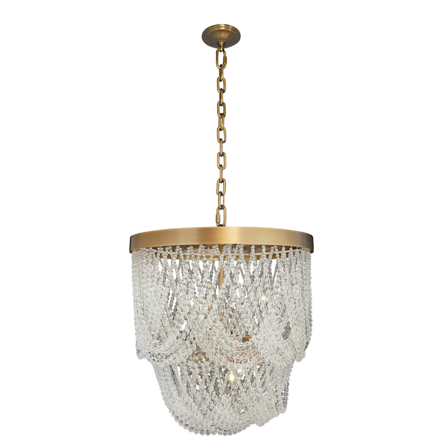 Varaluz Solaire 6 Light 25" Wide Crystal Pendant