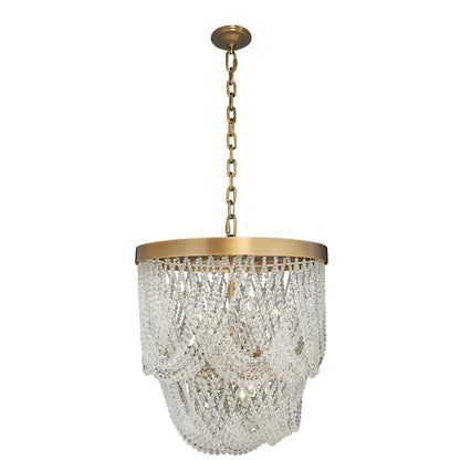 Varaluz Solaire 6 Light 25" Wide Crystal Pendant