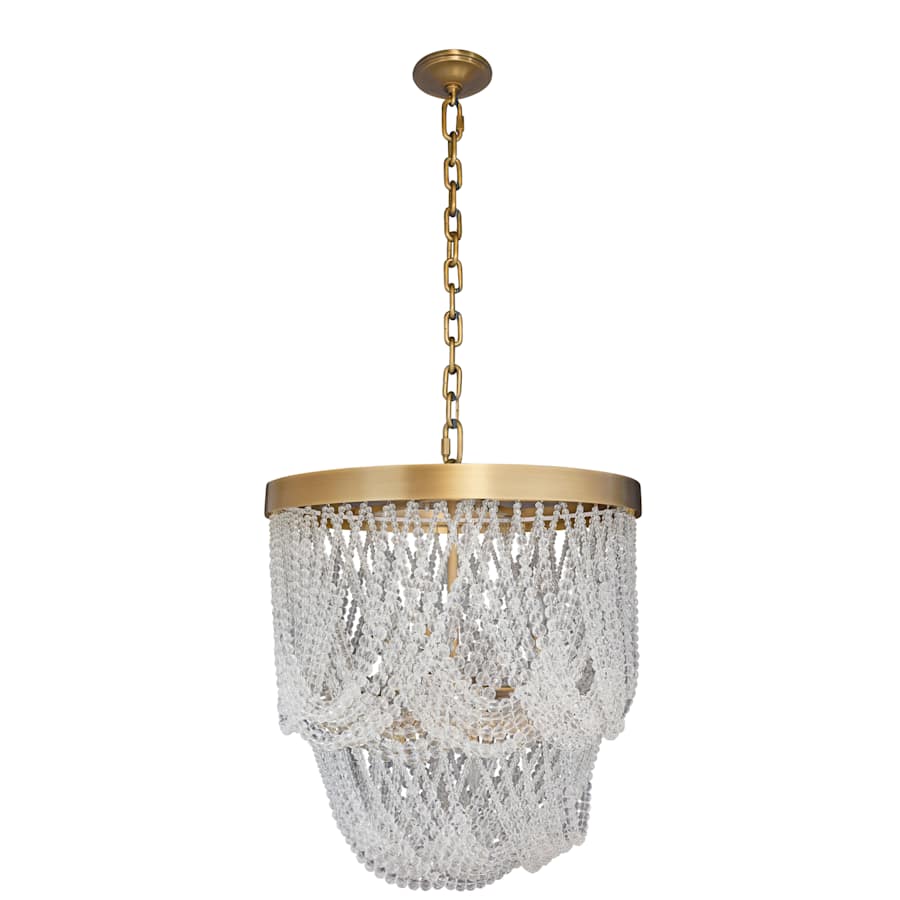 Varaluz Solaire 6 Light 25" Wide Crystal Pendant