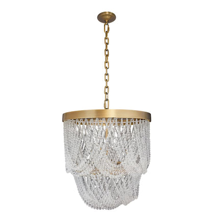 Varaluz Solaire 6 Light 25" Wide Crystal Pendant