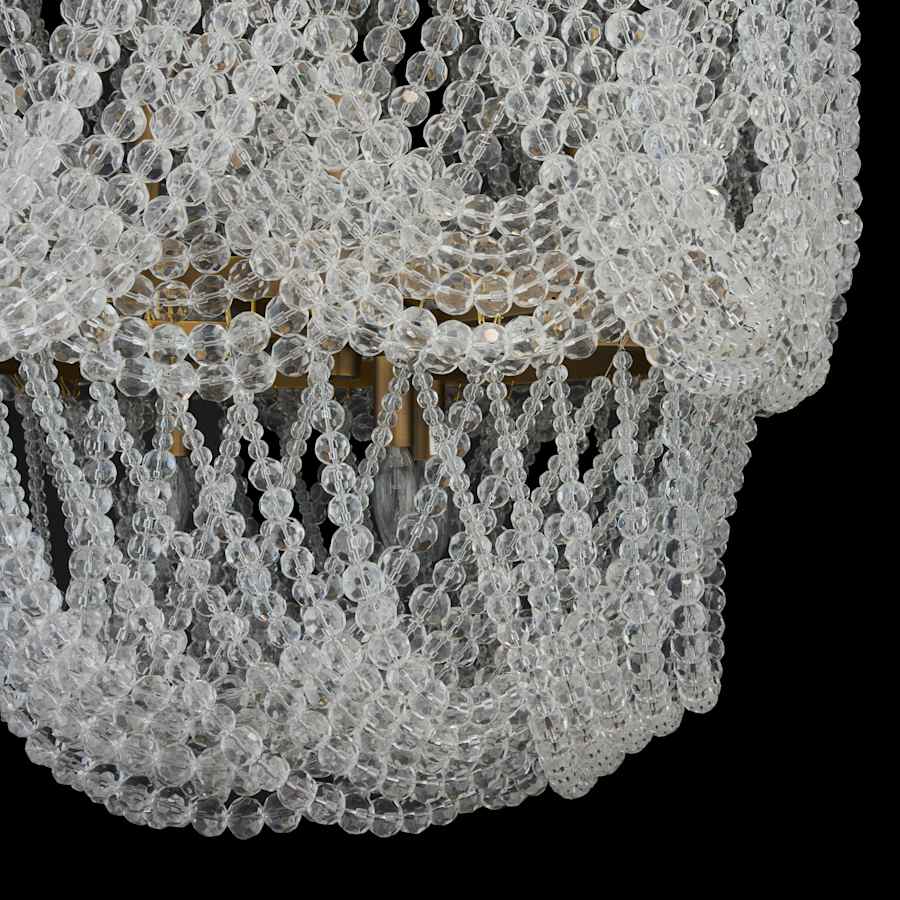 Varaluz Solaire 6 Light 25" Wide Crystal Pendant