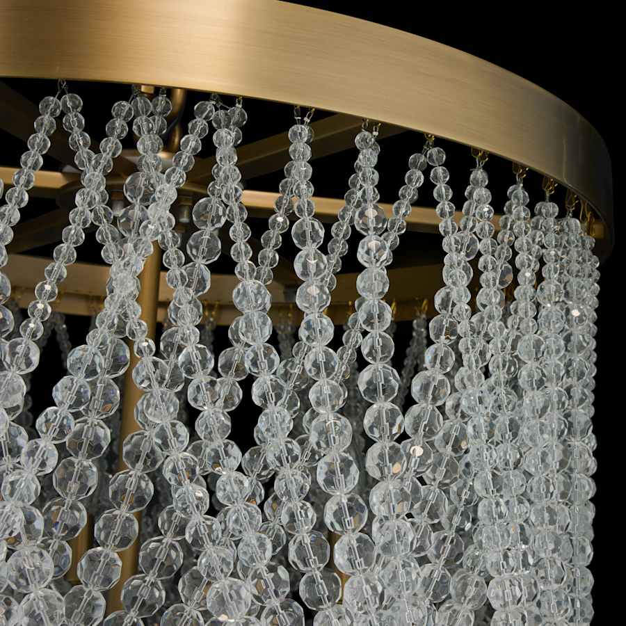 Varaluz Solaire 6 Light 25" Wide Crystal Pendant
