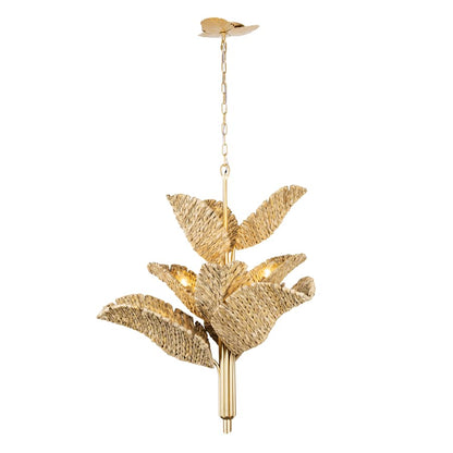 Varaluz Banana Leaf 9 Light 37" Wide Abstract Candle Style Chandelier