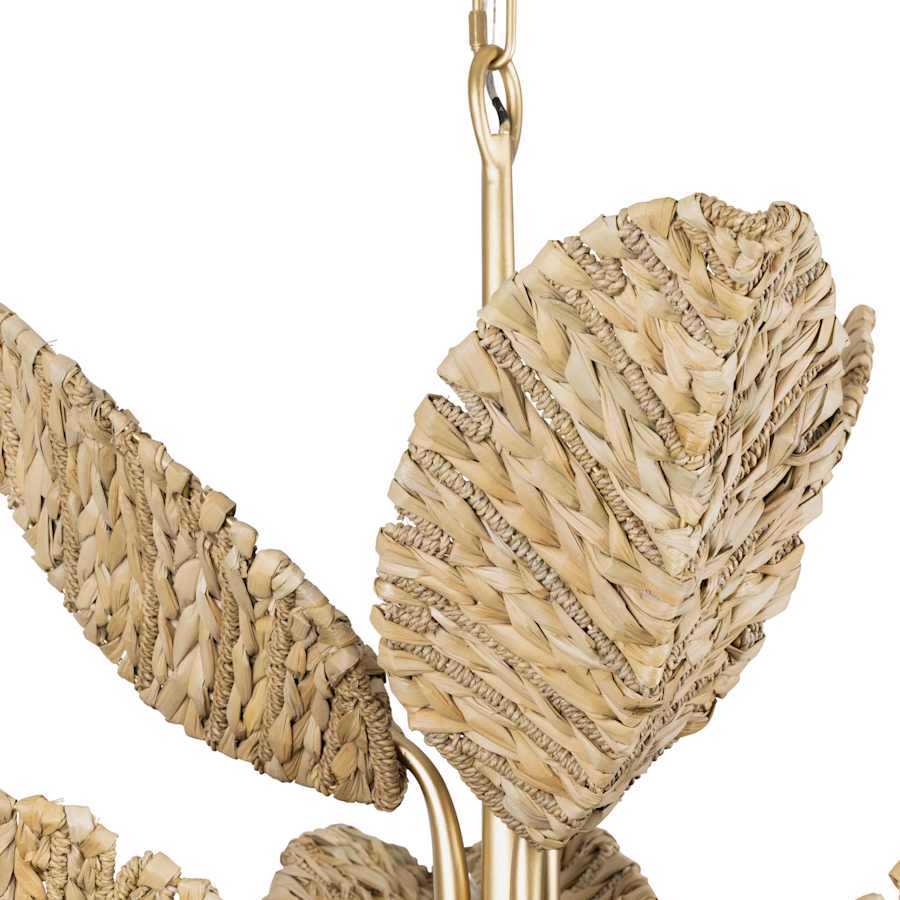Varaluz Banana Leaf 9 Light 37" Wide Abstract Candle Style Chandelier