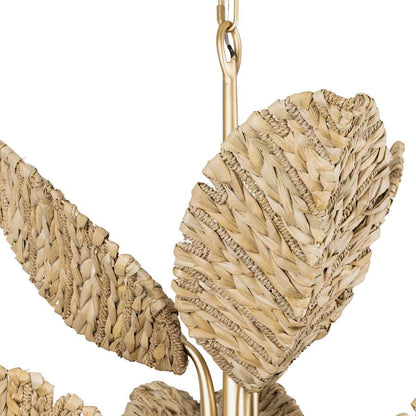 Varaluz Banana Leaf 9 Light 37" Wide Abstract Candle Style Chandelier