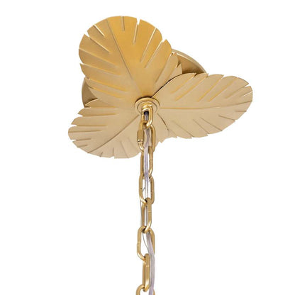 Varaluz Banana Leaf 9 Light 37" Wide Abstract Candle Style Chandelier