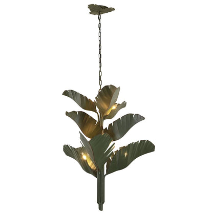 Varaluz Banana Leaf 9 Light 37" Wide Abstract Candle Style Chandelier