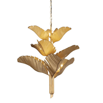 Varaluz Banana Leaf 9 Light 37" Wide Abstract Candle Style Chandelier