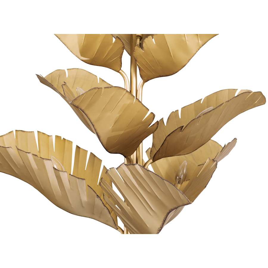 Varaluz Banana Leaf 9 Light 37" Wide Abstract Candle Style Chandelier