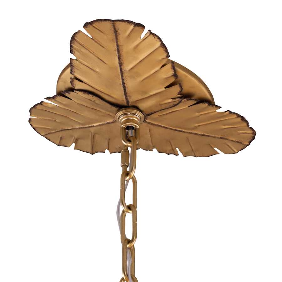 Varaluz Banana Leaf 9 Light 37" Wide Abstract Candle Style Chandelier