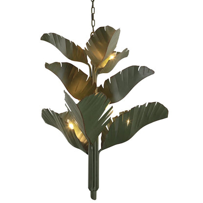 Varaluz Banana Leaf 9 Light 37" Wide Abstract Candle Style Chandelier