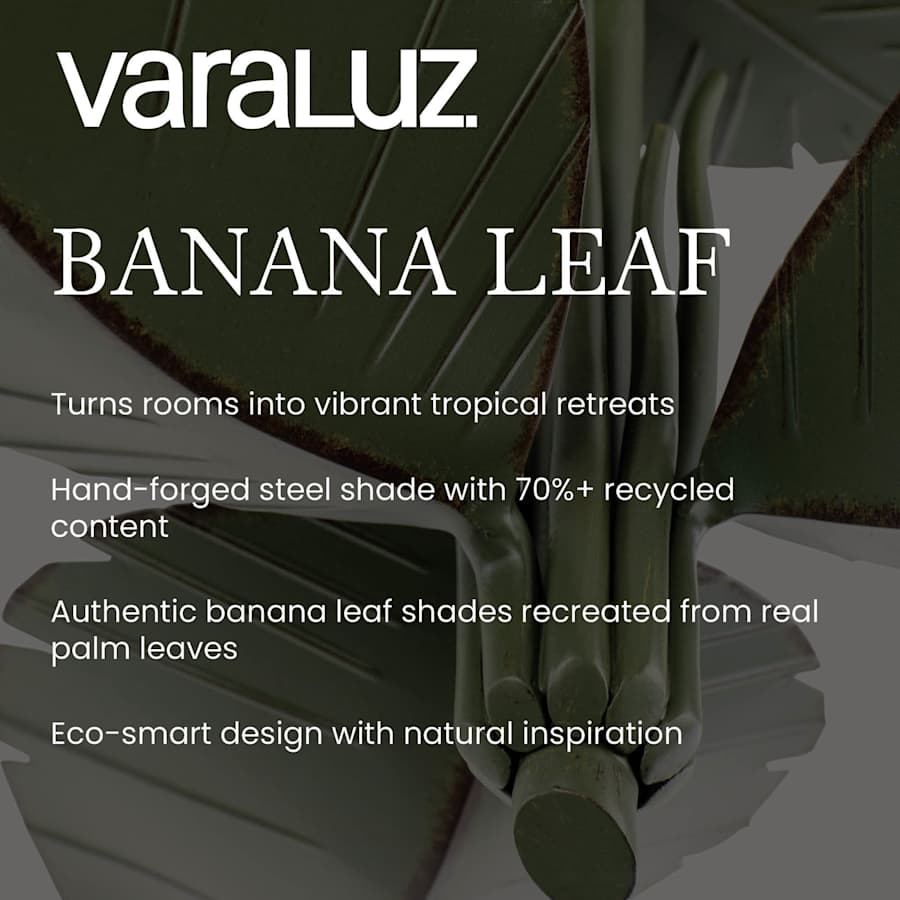 Varaluz Banana Leaf 9 Light 37" Wide Abstract Candle Style Chandelier