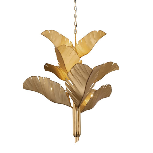 Varaluz Banana Leaf 9 Light 37" Wide Abstract Candle Style Chandelier