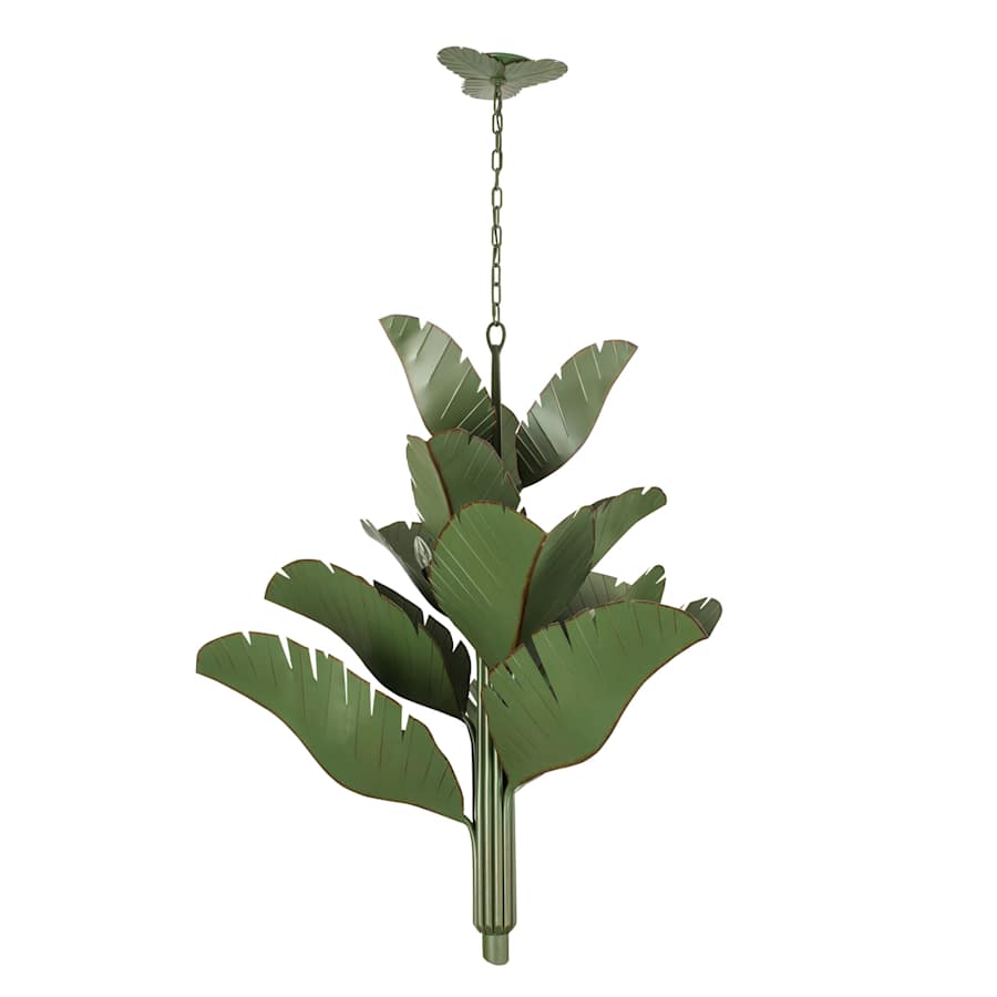 Varaluz Banana Leaf 12 Light 44" Wide Abstract Candle Style Chandelier