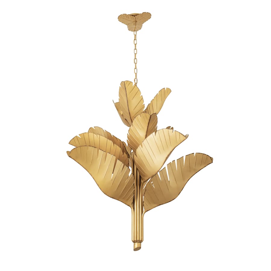 Varaluz Banana Leaf 12 Light 44" Wide Abstract Candle Style Chandelier