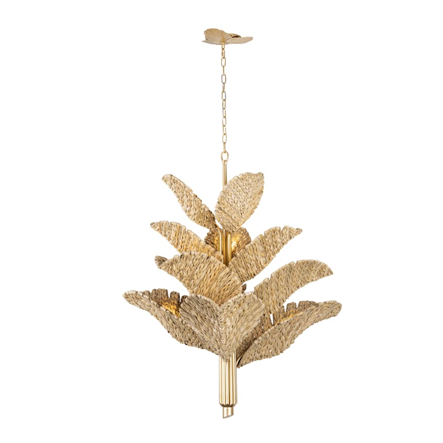 Varaluz Banana Leaf 12 Light 44" Wide Abstract Candle Style Chandelier