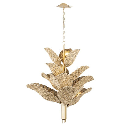 Varaluz Banana Leaf 12 Light 44" Wide Abstract Candle Style Chandelier