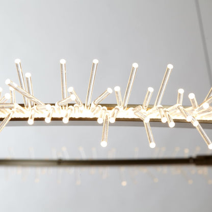 Vermont Modern Anemone 36-7/8" Wide Integrated LED Ring Chandelier with Acrylic LED Accents