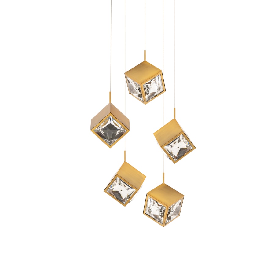 WAC Lighting Ice Cube 5 Light 19" Wide LED Multi Light Pendant