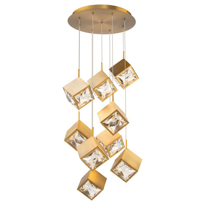 WAC Lighting Ice Cube 9 Light 19" Wide LED Multi Light Pendant