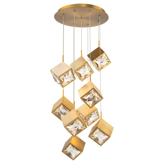 WAC Lighting Ice Cube 9 Light 19" Wide LED Multi Light Pendant