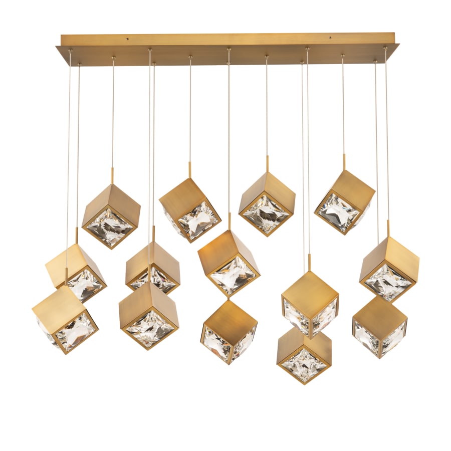 WAC Lighting Ice Cube 14 Light 44" Wide LED Multi Light Pendant