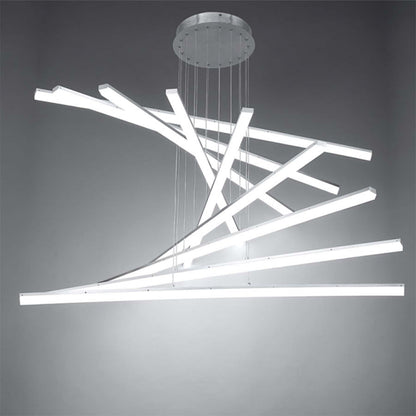 WAC Lighting Stack 9 Light 48" Wide Integrated LED Chandelier with Acrylic Shades
