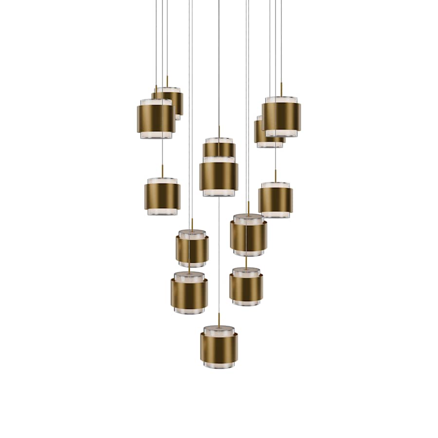 WAC Lighting Banded 20" Wide LED Multi Light Pendant