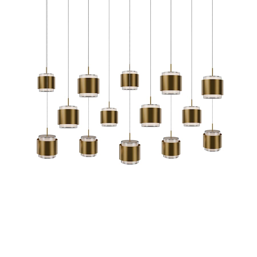 WAC Lighting Banded 42" Wide LED Multi Light Pendant