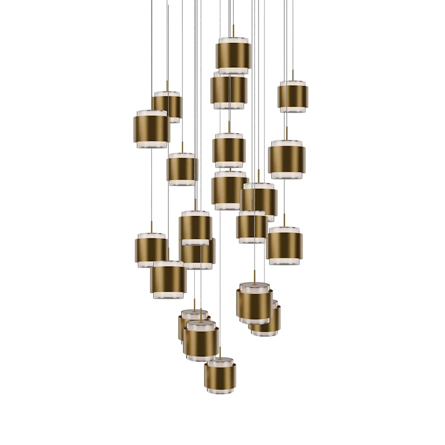 WAC Lighting Banded 26" Wide LED Multi Light Pendant