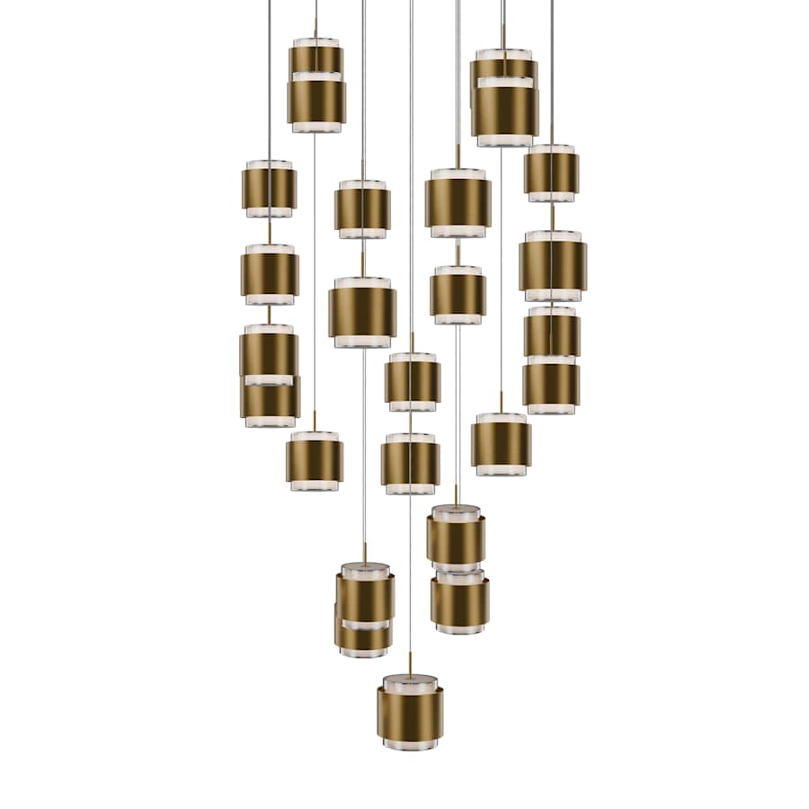WAC Lighting Banded 28" Wide LED Multi Light Pendant