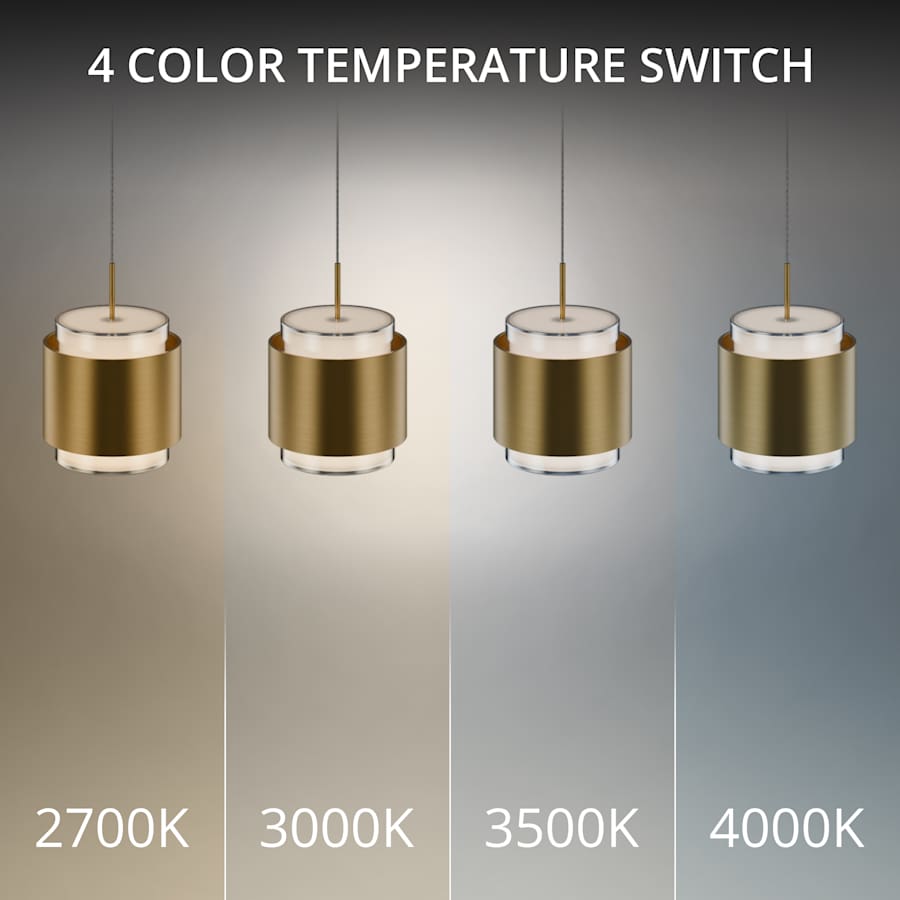 WAC Lighting Banded 28" Wide LED Multi Light Pendant
