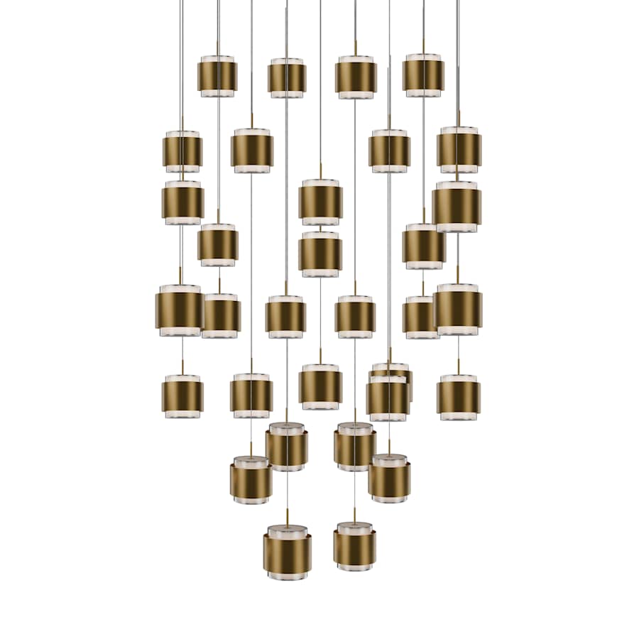 WAC Lighting Banded 36" Wide LED Multi Light Pendant