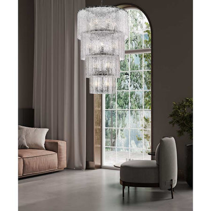 Z-Lite Glacier 18 Light 31" Wide Waterfall Chandelier