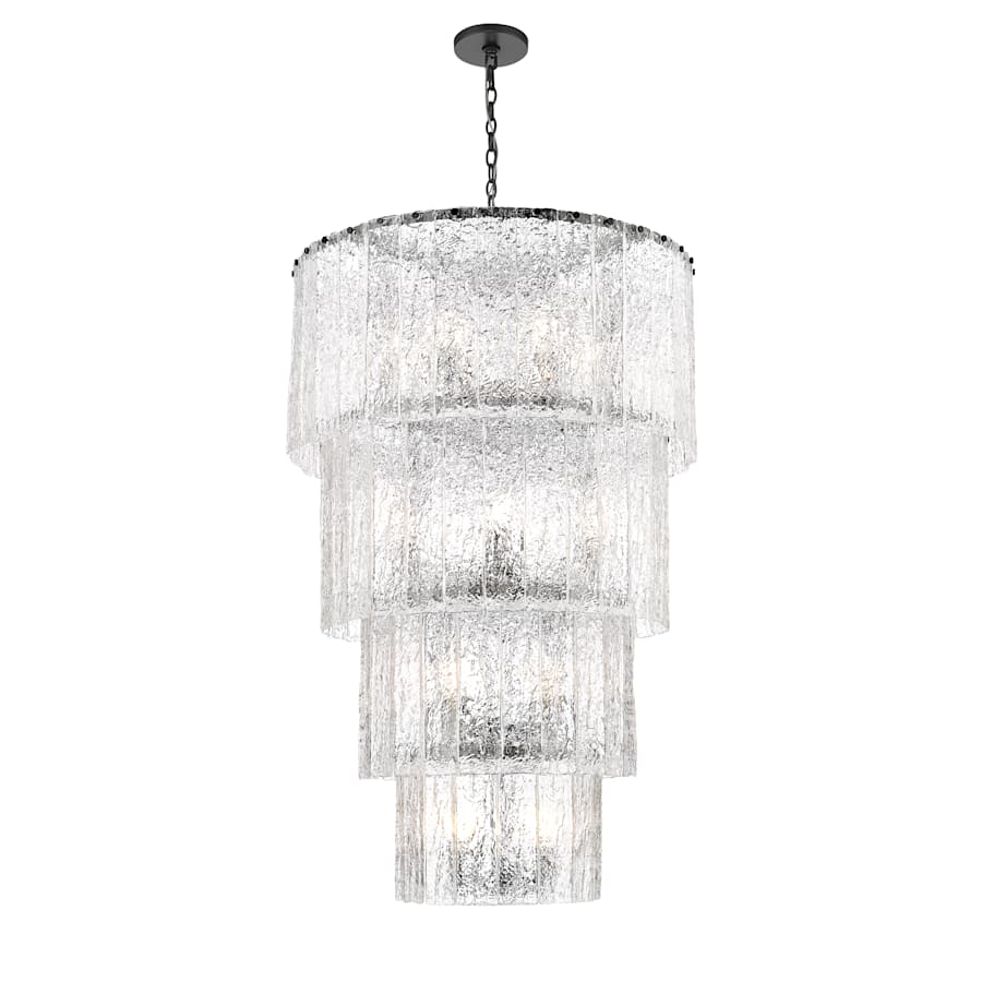 Z-Lite Glacier 18 Light 31" Wide Waterfall Chandelier