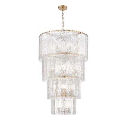 Z-Lite Glacier 18 Light 31" Wide Waterfall Chandelier