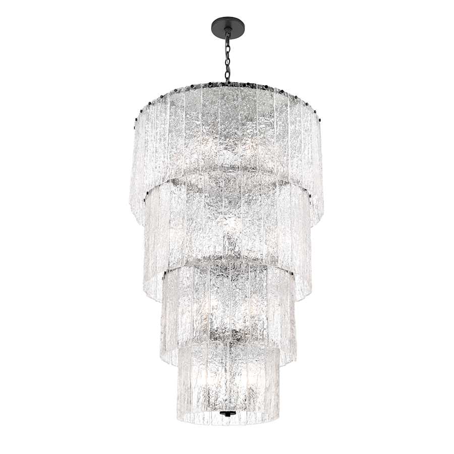 Z-Lite Glacier 18 Light 31" Wide Waterfall Chandelier