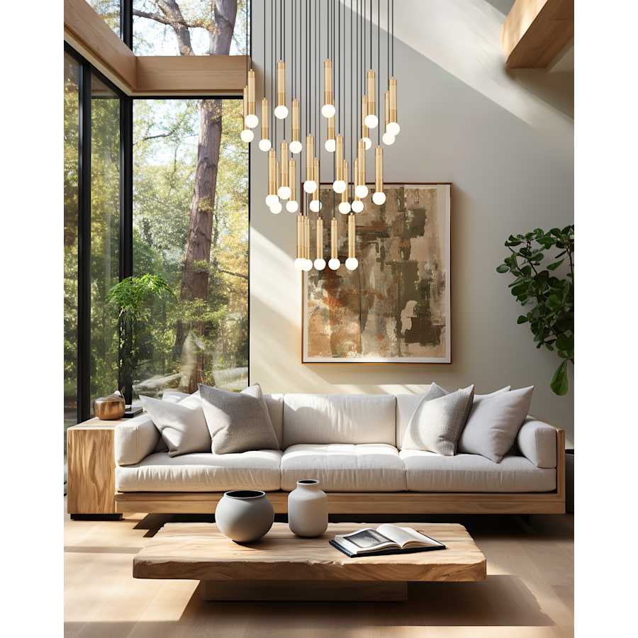 Z-Lite Stari 27 Light 36" Wide Multi Light Pendant