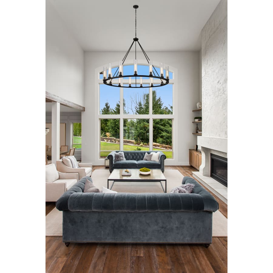 Z-Lite Beau 15 Light 60" Wide Pillar Candle Ring Chandelier