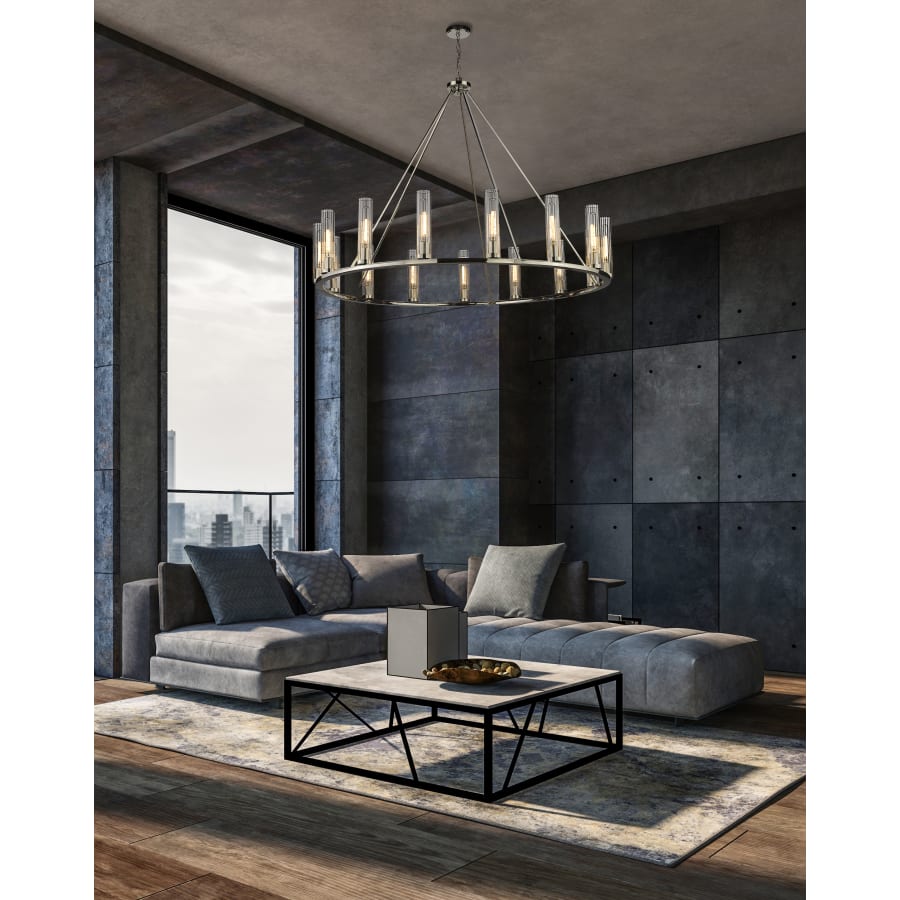 Z-Lite Beau 15 Light 60" Wide Pillar Candle Ring Chandelier