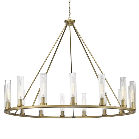 Z-Lite Beau 15 Light 60" Wide Pillar Candle Ring Chandelier
