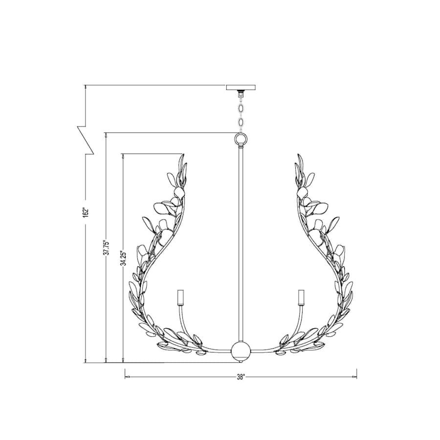 Z-Lite Claudine 8 Light 38" Wide Crystal Pendant