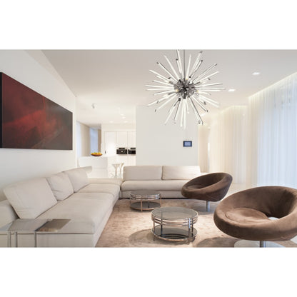 Z-Lite Burst 10 Light 42" Wide Crystal Sputnik Chandelier