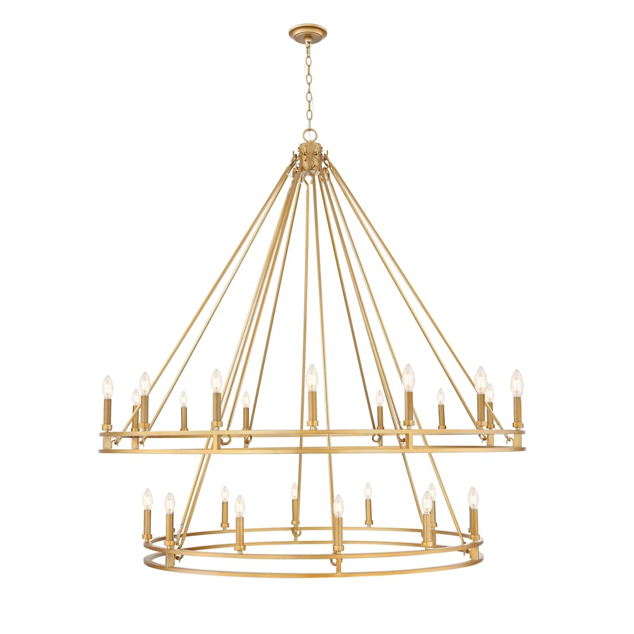 Z-Lite Dennison 28 Light 60" Wide Taper Candle Style Chandelier