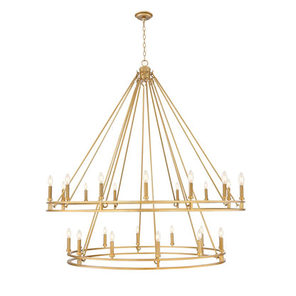 Z-Lite Dennison 28 Light 60" Wide Taper Candle Style Chandelier