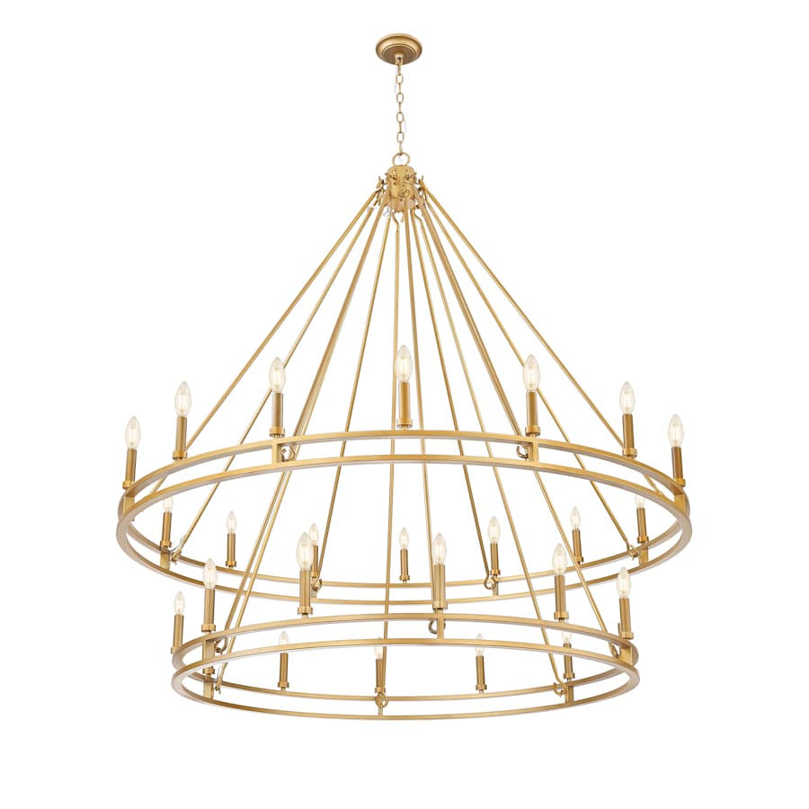 Z-Lite Dennison 28 Light 60" Wide Taper Candle Style Chandelier