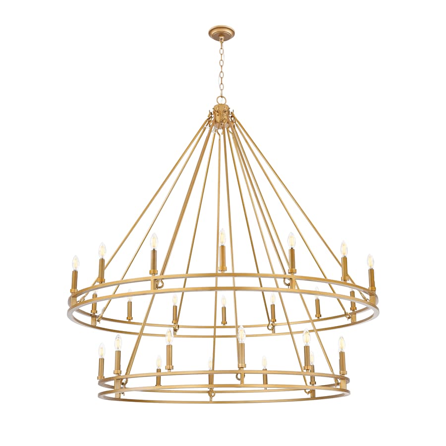Z-Lite Dennison 28 Light 60" Wide Taper Candle Style Chandelier