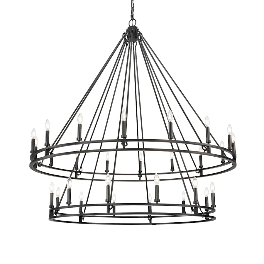 Z-Lite Dennison 28 Light 60" Wide Taper Candle Style Chandelier