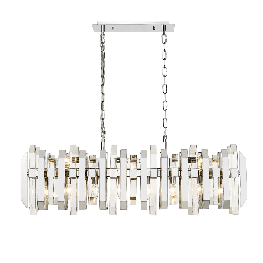 Z-Lite Bova 11 Light 12" Wide Crystal Linear Chandelier